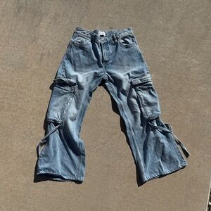 Zara TRF Womens Cargo Jeans